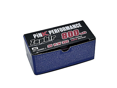 Pink Performance Zephir LiPo 3S 11.1V-800-35C (JST) 70x31x20.5mm 72g Pink Performance Zephir LiPo 3S 11.1V-800-35C (JST) 70x31x20.5mm 72g