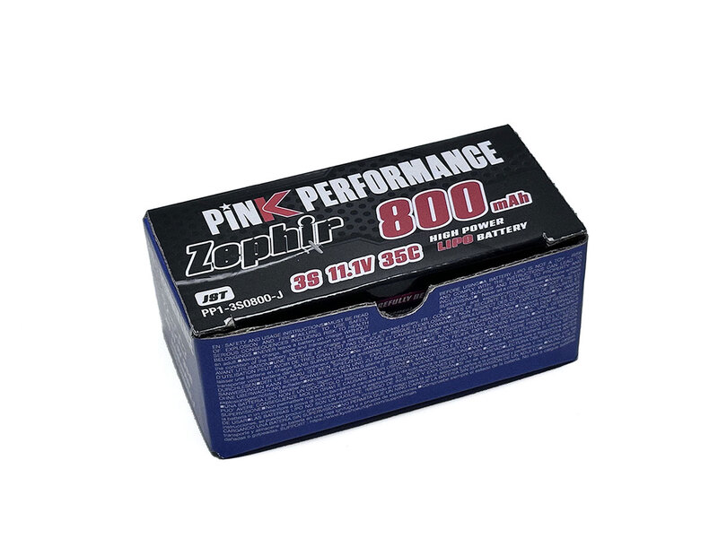 Pink Performance Zephir LiPo 3S 11.1V-800-35C (JST) 70x31x20.5mm 72g Pink Performance Zephir LiPo 3S 11.1V-800-35C (JST) 70x31x20.5mm 72g