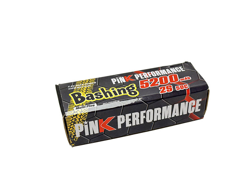 Pink Bashing LiPo 2S 7.4V-5200-50C (Multi) 139x47x25mm 310g Pink Bashing LiPo 2S 7.4V-5200-50C (Multi) 139x47x25mm 310g