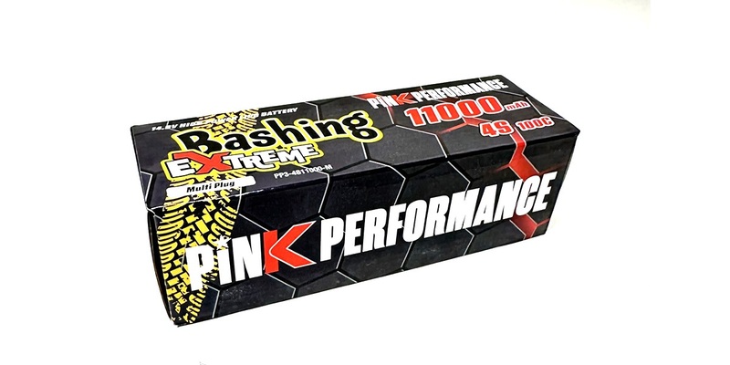 Pink Extreme Bashing LiPo 4S 14.8V-11000-100C Multi 178x52x53mm 985g Pink Extreme Bashing LiPo 4S 14.8V-11000-100C Multi 178x52x53mm 985g