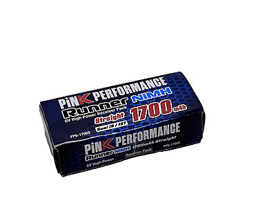 Pink Runner Rx NiMh 6.0V-1700 (Dual JR-JST) 84x32x12mm 120g - Std