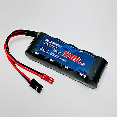 Pink Runner Rx NiMh 6.0V-1700 (Dual JR-JST) 84x32x12mm 120g - Std Pink Runner Rx NiMh 6.0V-1700 (Dual JR-JST) 84x32x12mm 120g - Std