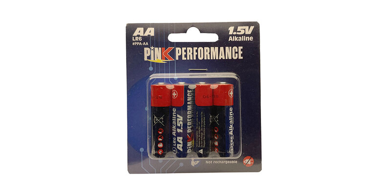 Pink Performance AA Alkaline 1.5V Dry Cell (4pcs) Pink Performance AA Alkaline 1.5V Dry Cell (4pcs)