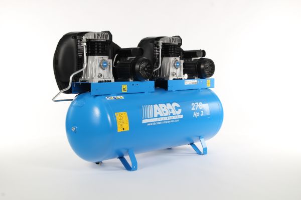 Abac PRO A39 Belt Driven Lubricated Piston Compressor - Tandem