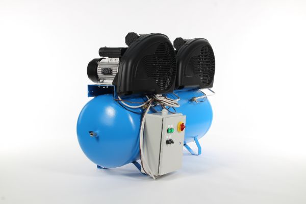 Abac PRO A39 Belt Driven Lubricated Piston Compressor - Tandem