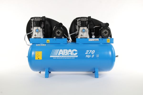 Abac PRO A39 Belt Driven Lubricated Piston Compressor - Tandem
