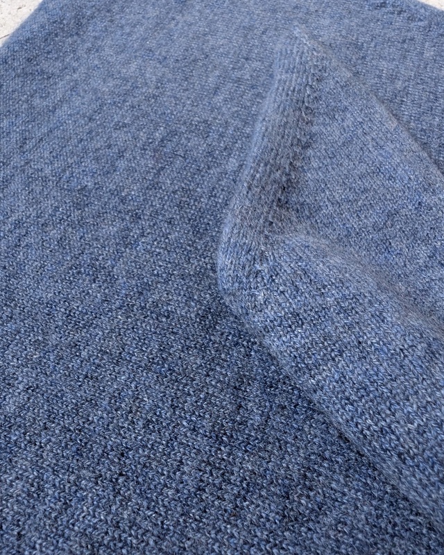 Triangle Cachemire - bleu jeans