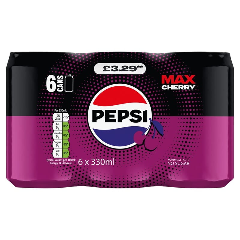 Pepsi Max Cherry 6PK Can