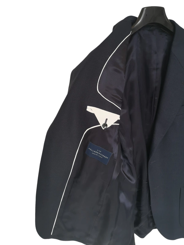 Veste blazer Holland & Sherry "hopsack" T52