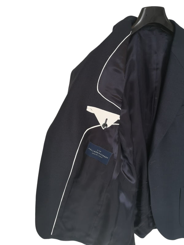 Veste blazer Holland & Sherry "hopsack" T52