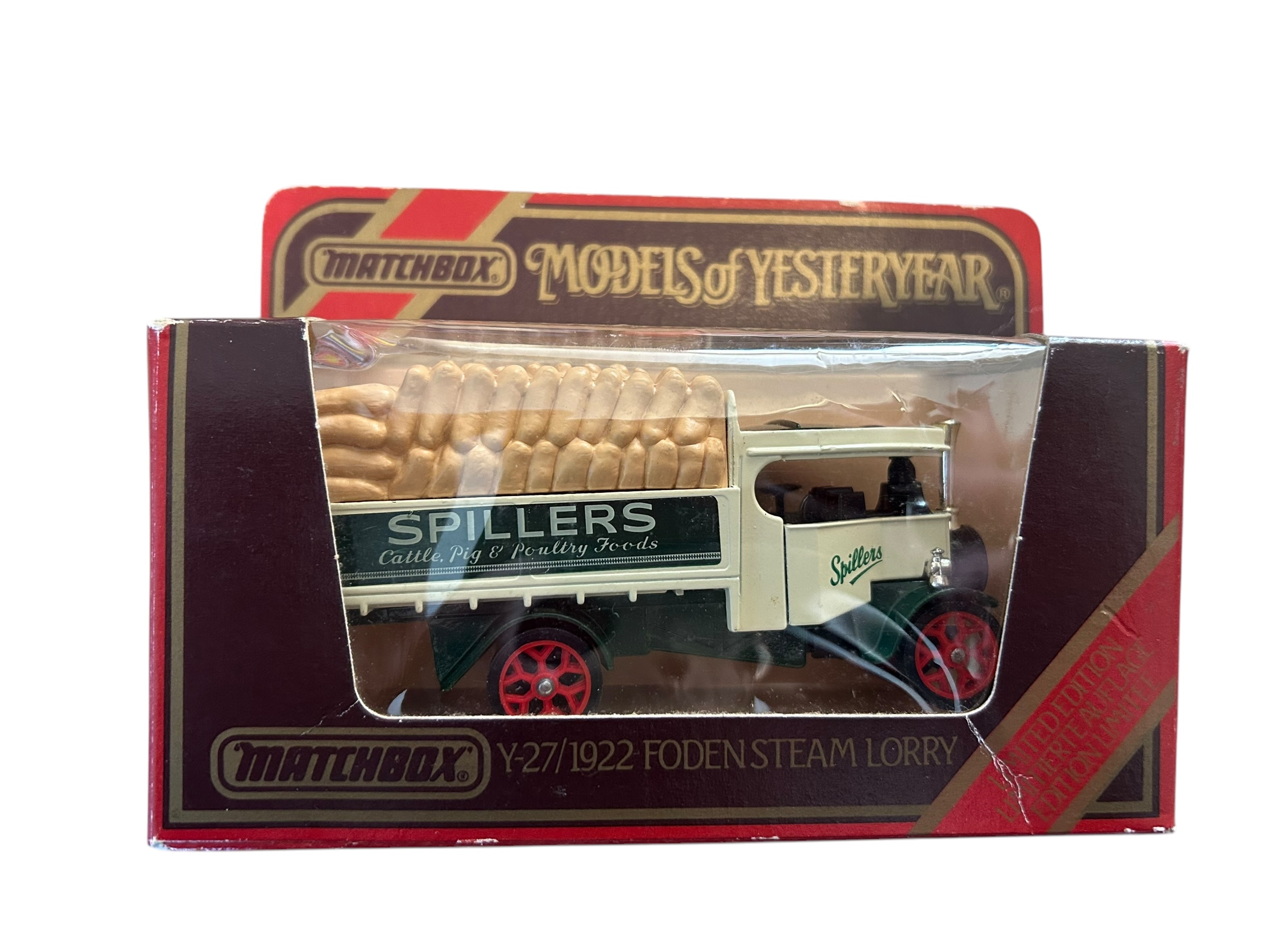 Matchbox - Y27 1922 Foen Steam Lorry - Spillers Cattle, Pig and Poultry Foods