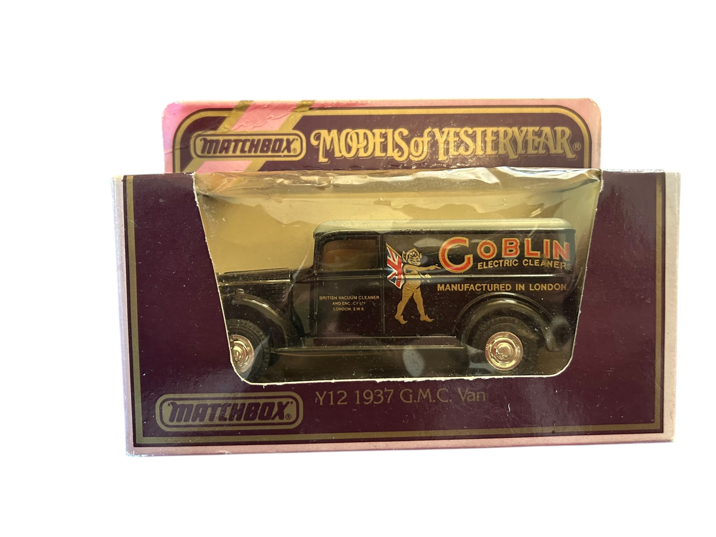 Matchbox - Y12 1937 G.M.C Van - Goblin Electric Cleaners