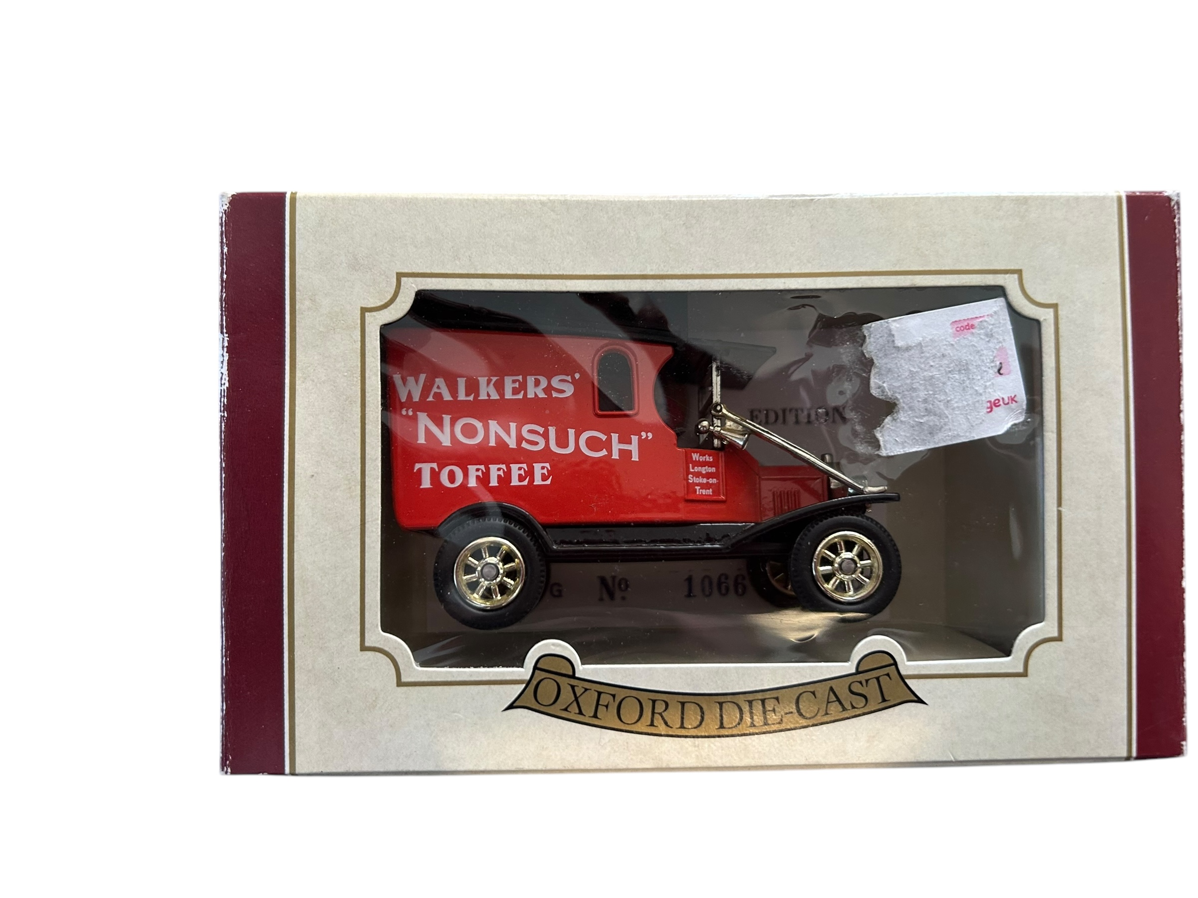 Oxford Die-Cast - Delivery van - WALKERS' "NONSUCH" TOFFEE