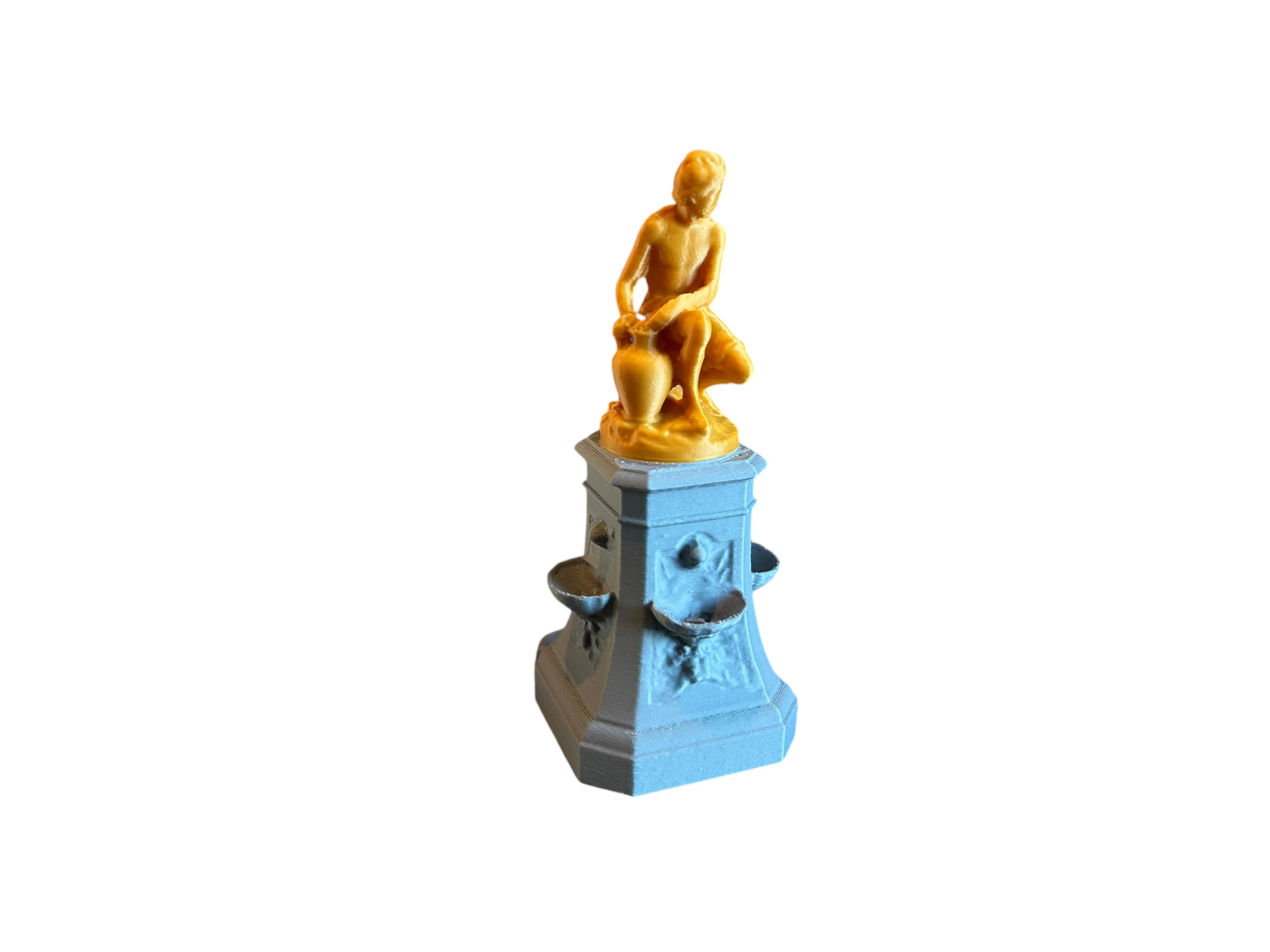 Mumfy's Scenic Accessories - Water Drinking Fountain - The Boy Statue