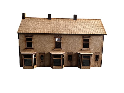 Mumfy's OO Gauge - Terraced Houses (3) with Bay Window