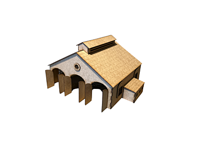 Mumfy's Buildings - Short 3 lane Engine Shed