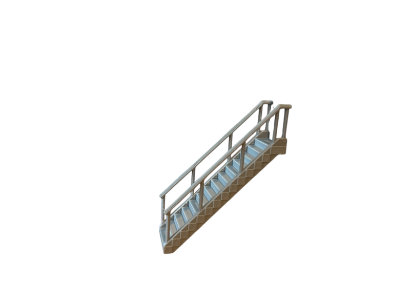 Mumfy's Scenic Accessories - Stairs with Handrail