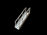 Mumfy's Scenic Accessories - Stairs with Handrail