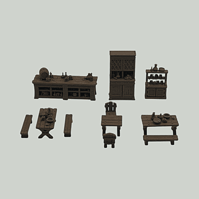 Gracewindale - Tavern Furniture and props Set