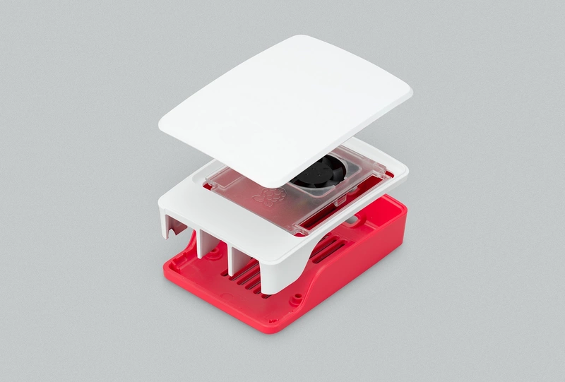 Raspberry Pi 5 Case (Red/White)