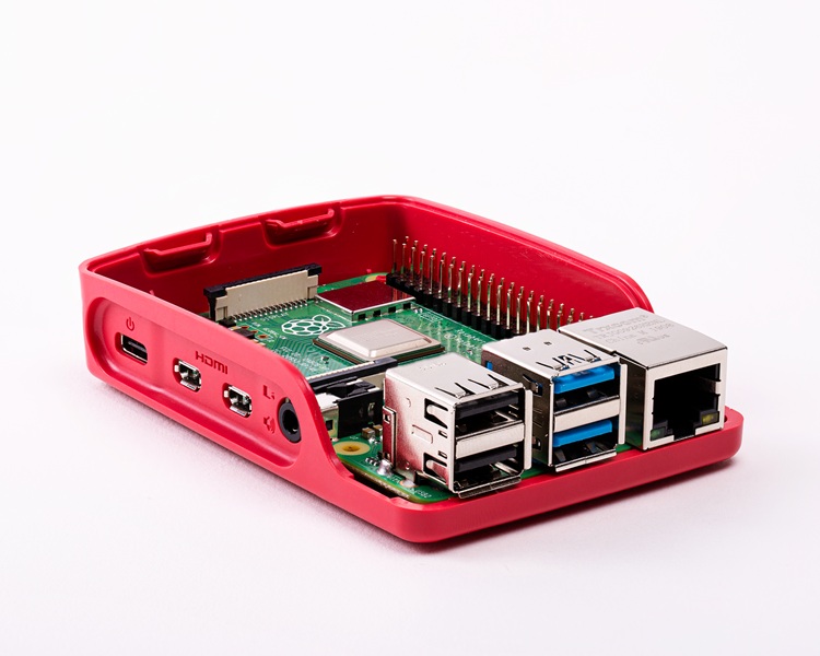 Raspberry Pi 4 Case (Red/White)