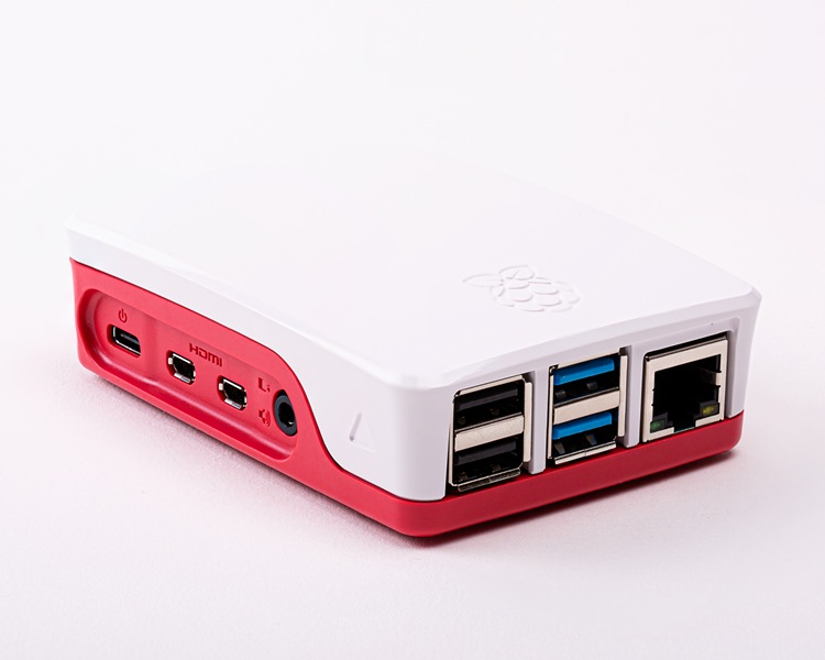 Raspberry Pi 4 Case (Red/White)