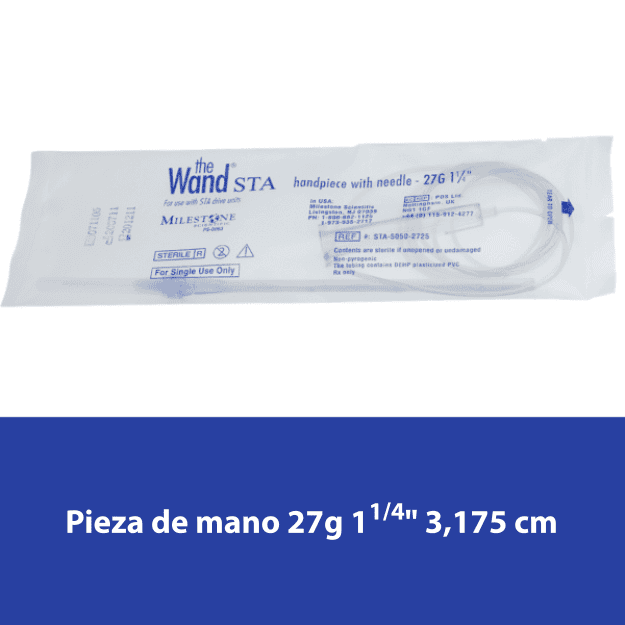 Pieza de mano The Wand STA 27G, 1/4" - Agujas Azul Pieza de mano The Wand STA 27G, 1/4" - Agujas Azul