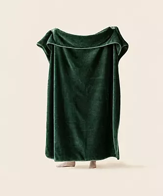 WARO par Plaids Cocooning - Plaid Cosy Monochrome Vert Cyprès