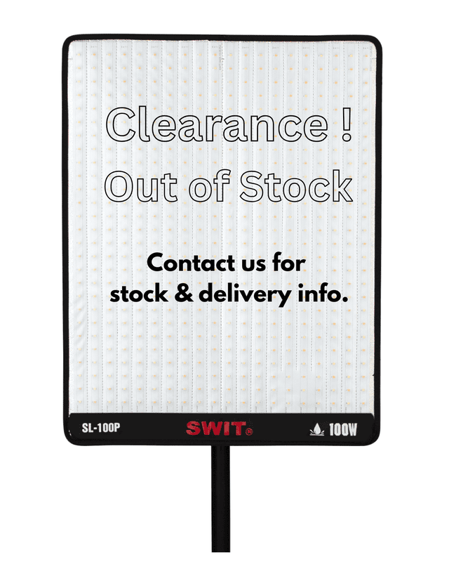 SL-100P | 100W 2800Lux Full-IP54-waterproof Full Flexible Light, DMX, V-mount