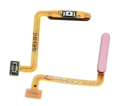 For Samsung M23 , M236 - Replacement External Power Button With Fingerprint Reader , Scanner - Orange