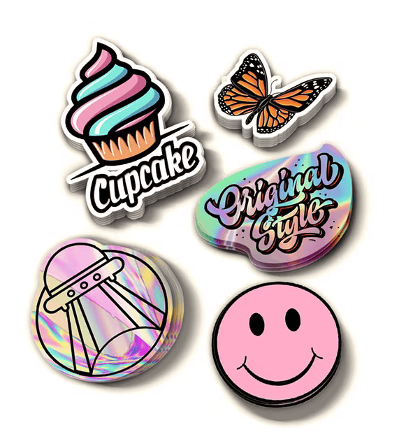 Stickers vinyle monomère blanc die cut