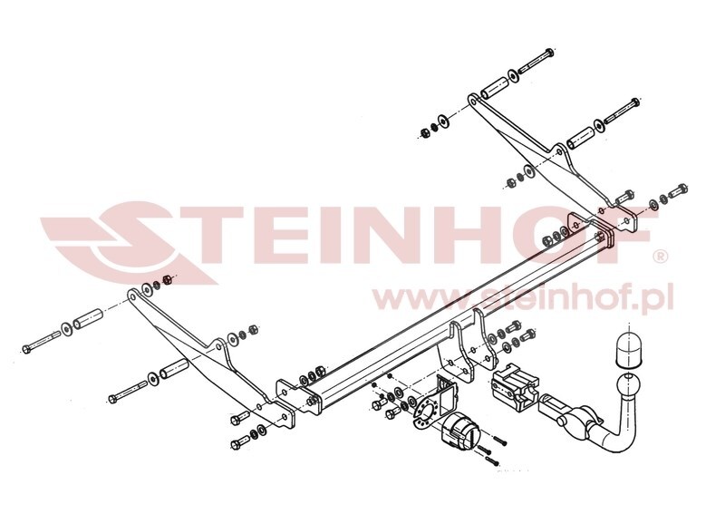 Renault Clio III Grandtour
(Estate) Tow Bar (2008-2012) R-025