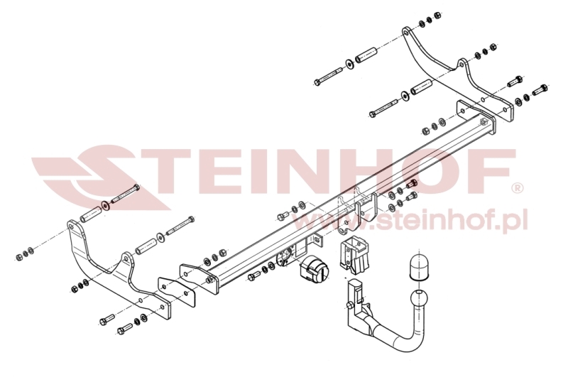 Renault Fluence 4D Tow Bar (2010-2016) R-040