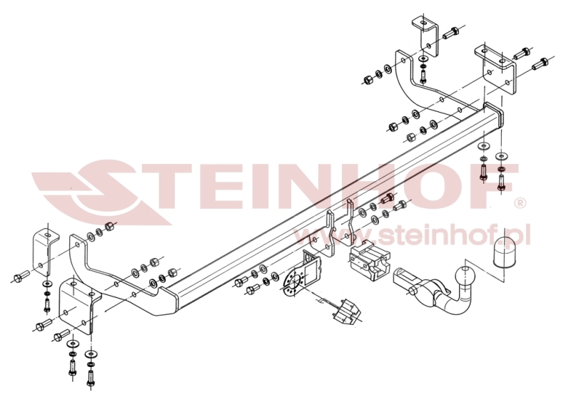 Renault Kangoo II Tow Bar (2008-2021) R-074