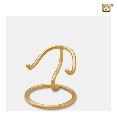 Mini Urn Hart Rond Glanzend Goud