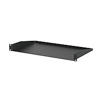 Penn Elcom Black Rack Shelf - 270.5mm Deep - 1U