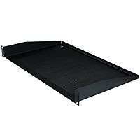 Penn Elcom Black Vented Rack Shelf - 270.5mm Deep - 1U