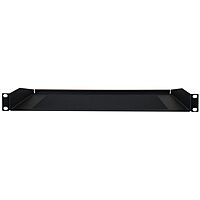 Penn Elcom Black Vented Rack Shelf - 270.5mm Deep - 1U