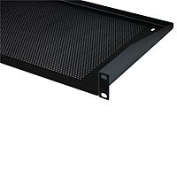Penn Elcom Black Vented Rack Shelf - 270.5mm Deep - 1U