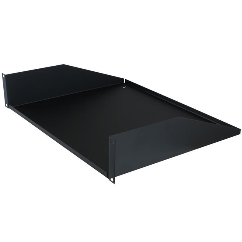 Penn Elcom Black Rack Shelf - 368mm Deep - 2U