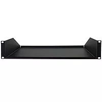 Penn Elcom Black Rack Shelf - 368mm Deep - 2U