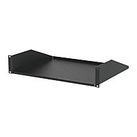 Penn Elcom Black Rack Shelf - 368mm Deep - 2U