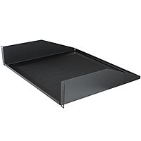 Penn Elcom Black Vented Rack Shelf - 368mm Deep - 2U