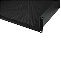 Penn Elcom Black Vented Rack Shelf - 368mm Deep - 2U
