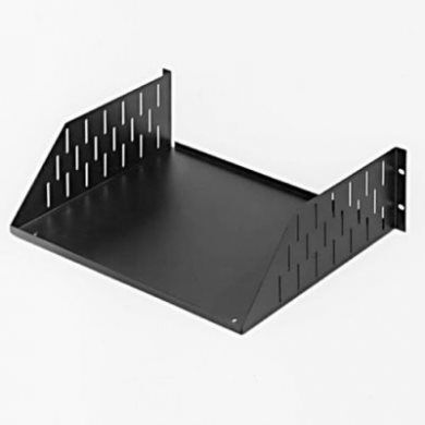 Penn Elcom Black Rack Shelf - 368mm Deep - 3U