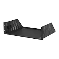 Penn Elcom Black Vented Rack Shelf - 368mm Deep - 3U