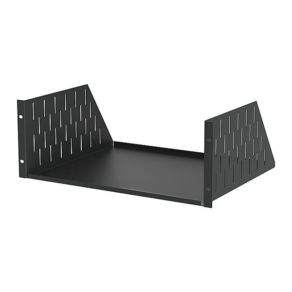 Penn Elcom Black Rack Shelf - 368mm Deep - 4U