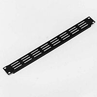 Penn Elcom Black Flanged Rack Panel with Horizontal Vents - 1U