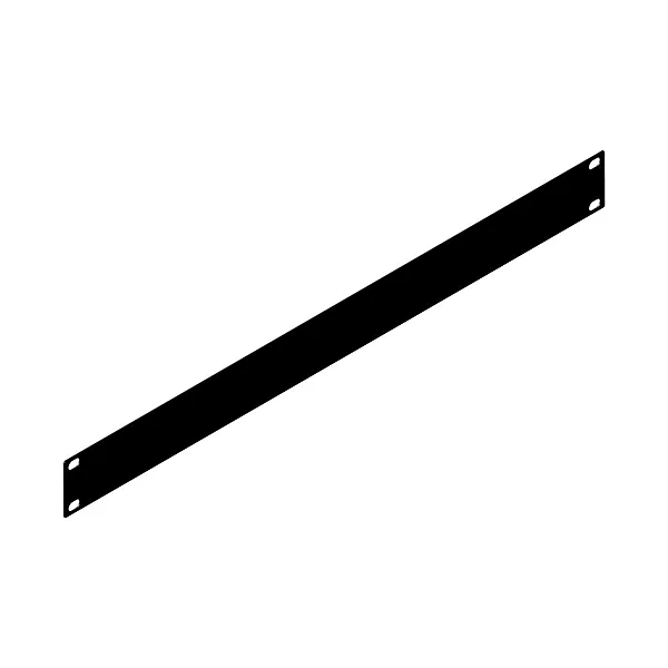 Penn Elcom Black 2mm Thick Rack Panel - 1U