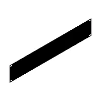 Penn Elcom Black 2mm Thick Rack Panel - 2U
